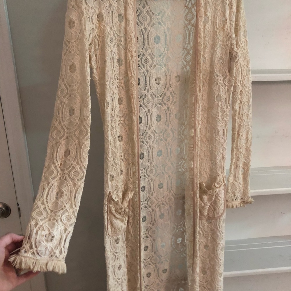 Long Lace Kimono